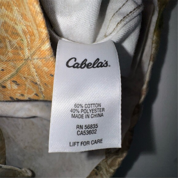 Cabela's Zonz Western Camouflage Button-Up Shirt Womens Large Long Sleeve - Picture 7 of 12